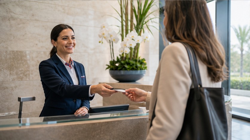Personal de recepción y conserjería de Global Services